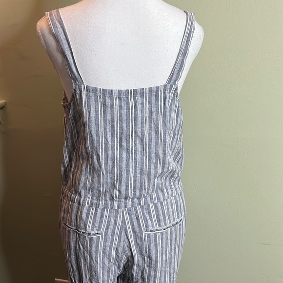 RAILS BROOKLYN Sleeveless Linen Blend JUMPSUIT IN PORTO STRIPE, size small - Picture 5 of 17